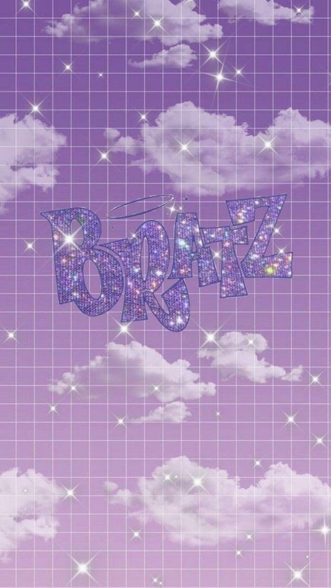 Purple Bratz Aesthetic Wallpaper, Bratz Aesthetic Wallpaper, Purple Glitter Wallpaper, Bratz Wallpaper, Bratz Y2k, Bratz Aesthetic, Dope Wallpaper Iphone, Pretty Vibes, Preppy Wallpapers