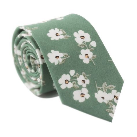 AUGUST Floral Skinny Tie 2.36 Floral Tie Flower Tie | Etsy How To Store Ties, Mens Floral Tie, Sage Green Tie, Gift For The Groom, Sage Green Floral, Groomsmen Ties, Flower Tie, Groom Ties, Groom And Groomsmen Attire