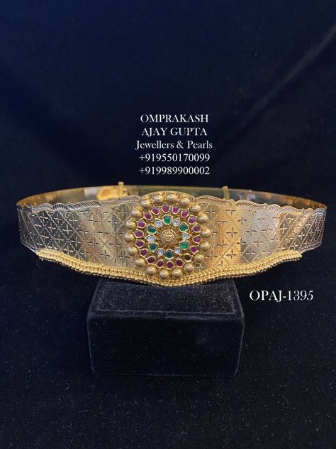 Omprakash Jewellers, Baby Jewelry Gold, Hip Chain, Vaddanam Designs, Diamond Jewlery, Baby Jewellery, Gold Haram, Gold Jhumka, Gold Jhumka Earrings