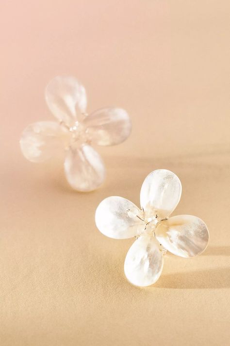 Shashi Coquina Earrings | Anthropologie Stud Wedding Earrings, Fall Wedding Guest, Pearl Details, Fall Wedding Guest Dress, Wedding Look, Dress Gift, Accessories Jewelry Earrings, Simple Earrings, Fall Shopping