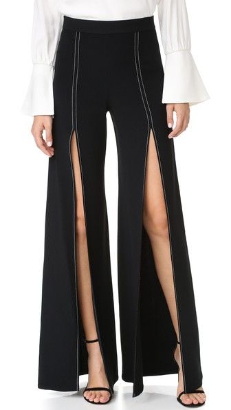 Alexis Oliviera Pants Boujee Style, Pants Women Fashion, Flare Leg Pants, Hair Clothes, Virtual Closet, Character Outfits, 70s Fashion, Contrast Trim, The Deep