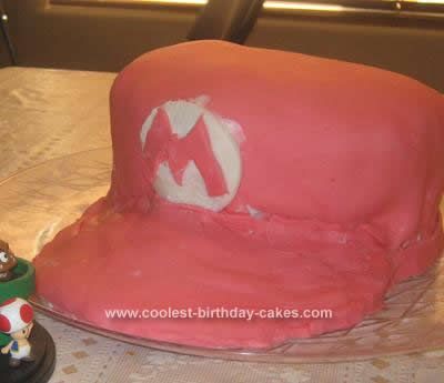 Diy Birthday Cakes, Hat Birthday Cake, Cake For His Birthday, Cakes Without Fondant, Mario Hat, Hat Birthday, Diy Birthday Cake, Mario Cake, Birthday Plans