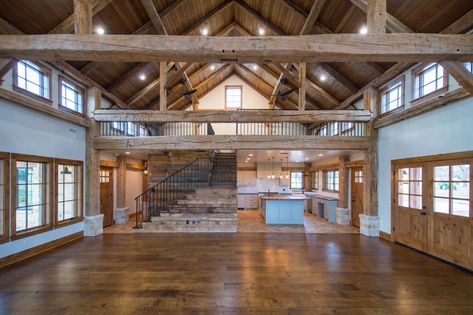 Lucky Star Farm - Heritage Restorations Large Loft Ideas Upstairs, Barn Turned Into House, Pull Barn House, Barn House Ideas, Garage Barndominium, Bedroom Baddie, Room Ideas For Men, Vibey Apartment, Room Ideas For Men Bedroom