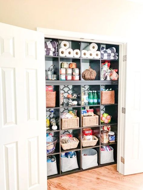 pantry, walk in pantry, ikea hack Closet Turned Pantry, Pantry Hacks, Ikea Closet, Pantry Makeover, Pantry Ideas, Coat Closet, In This House, Pantry Organization, Walk In Pantry