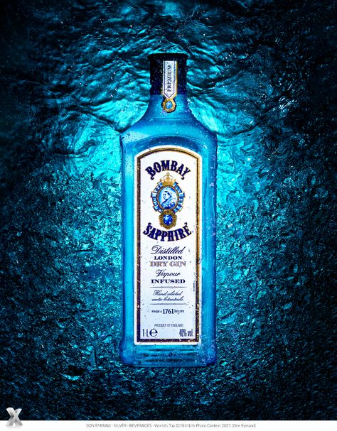 Photographer SON EMIRALI - Bombay sapphire - Still_life - Beverages - SILVER - World's Top 10 Still Life Photo Contest 2021 Bombay Sapphire, London Dry Gin, Still Life Photos, Johnnie Walker, Dry Gin, Life Photo, Photo Contest, Creative Photography, Be Still