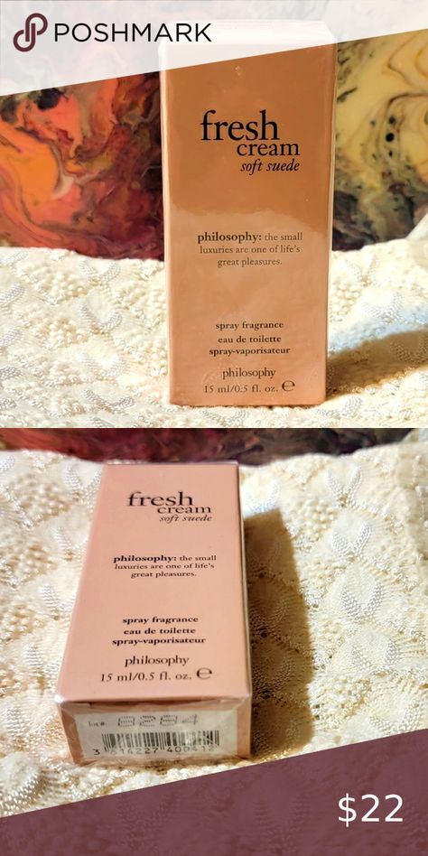 Philosophy Fresh Cream soft suede spray fragrance Philosophy Fresh Cream, Fresh Cream, Fragrance Spray, Soft Suede, Leave A Comment, Philosophy, Spray, Fragrance, Cream