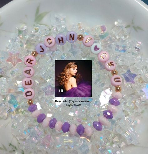 Dear John Bracelet, Swiftie Bracelets, Friendship Bracelets Eras Tour, Friendship Bracelets Taylor Swift, Bracelets Eras Tour, Eras Bracelet, Bracelets Taylor Swift, Taylor Swift Eras Tour Outfits, Eras Tour Friendship Bracelets