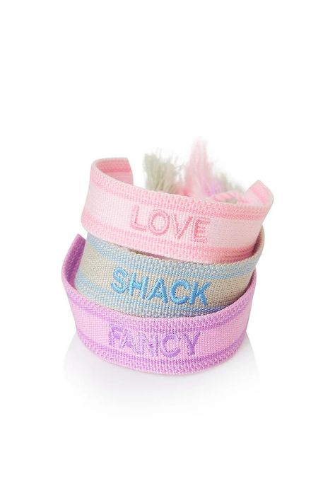 Love Shack and Fancy Woven Bracelet Bundle | LoveShackFancy Fancy Ribbon, Embroidered Bracelet, Love Shack Fancy, Embroidery Bracelets, Ribbon Bracelets, Woven Bracelet, Fabric Bows, Woven Bracelets, Liberty Fabric