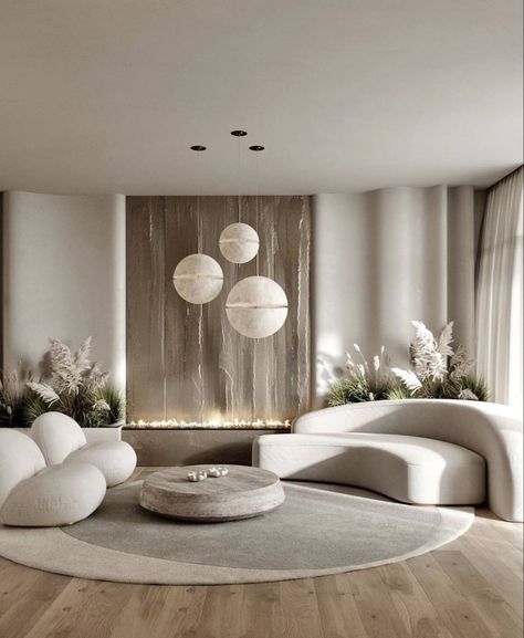 Modern Minimalist Living Room Minimalism, Contemporary Interior Design Living Room, Elegant Living Room Design, Beige Living Rooms, Living Room Design Inspiration, Living Room Design Decor, Minimalist Interior Design, Contemporary Interior Design, Decor Home Living Room