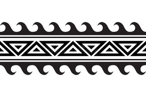 Maori Polynesian Tattoo Bracelet Tribal Sleeve Seamless Pattern Vector Stock Illustrations – 192 Maori Polynesian Tattoo Bracelet Tribal Sleeve Seamless Pattern Vector Stock Illustrations, Vectors & Clipart - Dreamstime Border Tattoo, Maori Tattoos, Geometric Sleeve, Tattoo Traditional, Shark Tattoos, Turtle Tattoo, Tattoo Bracelet, Maori Tattoo, Seamless Pattern Vector