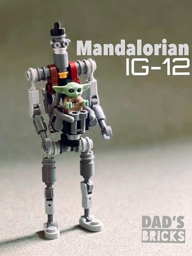 [Lego - Mandalorian IG-12] Lego Mandalorian, Lego Star Wars Mini, Lego Plane, Lego Custom Minifigures, Lego Mechs, Lego Minifigs, Star Wars Jokes, Lego Craft, Lego Creative