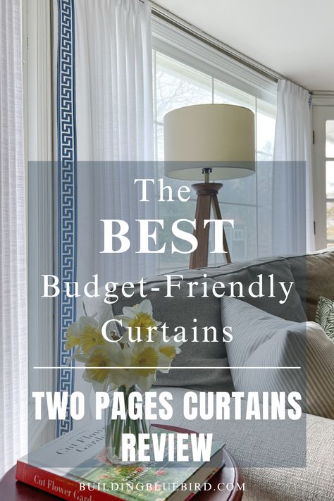 The best budget-friendly curtains for a designer look with Two Pages Curtains #amazon Two Pages Curtains, Curtains Amazon, Custom Drapery Panels, Affordable Curtains, Easy Diy Home Projects, Drapery Styles, Family Room Makeover, Home Insulation, Plain Curtains