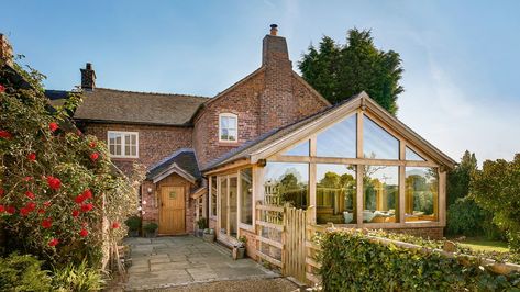 Cottage extension ideas – 10 cute cottage additions | Country Cottage Extension Ideas, Cottage Addition Ideas, Intimate Living Interiors, Sunroom Inspiration, Oak Framed Extensions, Scottish Cottages, Cottage Extension, English Farmhouse, Garden Room Extensions