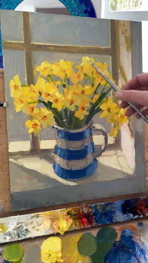 Clare Bowen, Painting Art Lesson, First Day Of Spring, Utility Room, Painting Videos, March 20, Artist At Work, On Board, Art Lessons