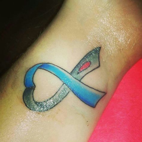 Type One Mom Tattoo, T1d Tattoo Mom, Type 1 Mom Tattoo Ideas, Type 1 Tattoo Ideas For Moms, Small T1d Tattoos, Small Tattoos For Diabetics, T1d Tattoo, Alzheimer’s Ribbon Tattoo, Grandma Tattoos