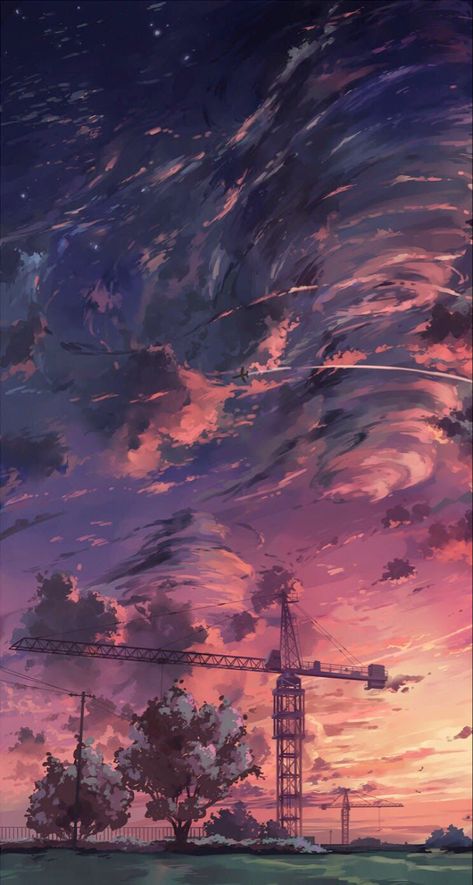 Wallpaper Anime Scenery, Anime Scenery Wallpaper, Landscape Wallpaper, Scenery Wallpaper, Pink And Purple, Anime Scenery, The Sky, Purple, Anime