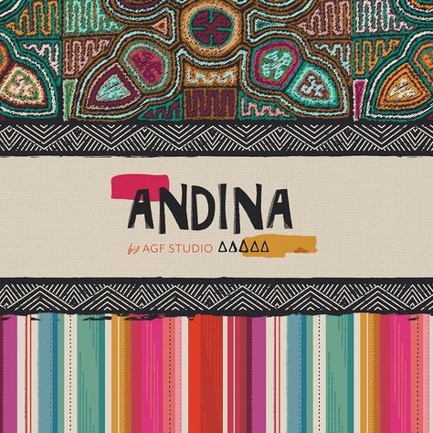 Andina by AGF Studio, a collection of modern and stylish home decor, is coming. #FontFrenzy #DesignInspo #TypographyTrends #CreativeFonts #FontObsessed Peruvian Color Palette, Peruvian Design, Peru Culture, Unique Culture, South American Art, Peruvian Art, Contemporary Fonts, Stencil Font, Graffiti Lettering Fonts