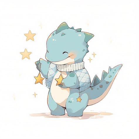 Christmas Dragon Drawing, Pfp Winter, Dragon Pfp, Kawaii Characters, Christmas Dragon, Christmas Blue, Dinosaur Theme, Blue Dragon, Dragon Drawing