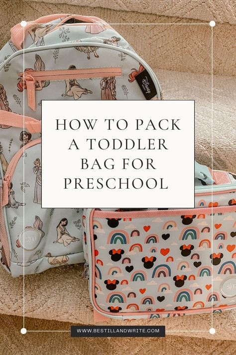 My daughter started preschool this week, and I am still in disbelief that she is old enough to go to school. Our preschool gave us a list of things to pack in her backpack, so I thought I would share how How to Pack a Toddler Bag for Preschool. This is a brand new journey for me, so I will be sure to share any updates. Preschool Bag Essentials, Pre K Essentials, Preschool Backpack Checklist, Preschool Must Haves, Preschool Essentials, Preschool Supplies, Daycare Bag, Toddler Daycare, Things To Pack