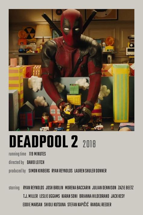 Deadpool 2 Movie Poster Deadpool 2 Poster, Deadpool Movie Poster, Deadpool 2 Movie, Deadpool Poster, Minimalist Polaroid Poster, Zazie Beetz, Marvel Movie Posters, Deadpool Movie, Deadpool 2