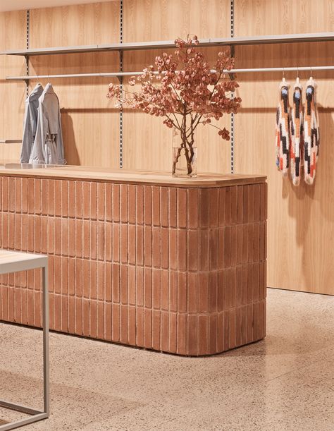 Fornace Brioni, Counter Design, Retail Interior, Brickwork, Retail Space, Cadiz, Shop Interior, Cafe Interior, Cafe Design