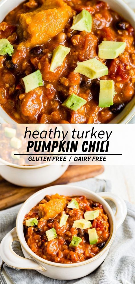 Fall Dinner Recipes Crockpot, Crockpot Dairy Free, Gluten Free Dairy Free Dinner, Turkey Pumpkin Chili, The Best Turkey, Caprese Salad Recipe, Turkey Pumpkin, Pumpkin Chili, Fall Soup