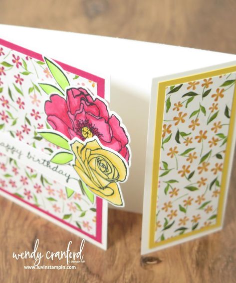 Offset Gatefold Card, Handmade Card Ideas, Cardmaking Tutorials, Diy Card Making, Bridge Card, Gatefold Cards, Fun Folds, Card Making Supplies, Fold Cards