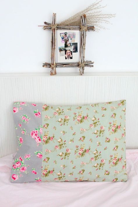 Pillowcases Tutorial, Beginner Sewing Projects Learning, Pillowcase Sewing, Pillowcase Diy, Easy Pillowcase, Pillowcase Tutorial, Sewing Curtains, Pillow Cases Tutorials, Arty Ideas