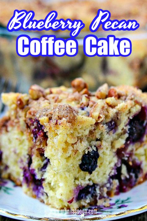 Blueberry Cakes, Breakfast And Coffee, Crumb Cakes, Pecan Coffee Cake, Cream Cheese Coffee Cake, Deli Shop, Blueberry Breakfast Cake, Blueberry Coffee Cake, Blueberry Coffee