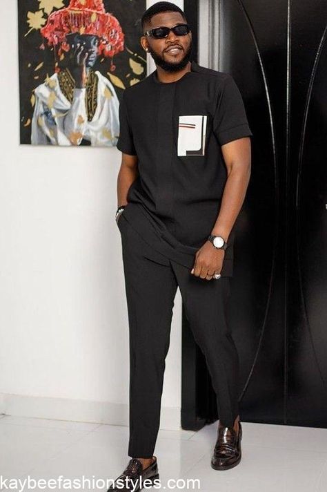 Black Senator Styles For Men, Latest Senator Styles For Men, Kaftan Styles For Men, Men Senator Styles, Men Senator Designs, Senator Styles For Men, Groomsmen Outfit, Senator Styles, African Wear For Men