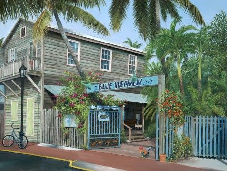 Cheryl Grogan Painting: Oil/Acrylic #artfestfm Key West Art, Conch House, Art Island, Florida Poster, Art Plage, West Art, Poster Travel, Tropical Decor, Island Beach