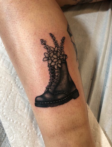 Marten Tattoo, Boots Tattoo, Leaf Tattoos, Maple Leaf Tattoo, Flower Tattoo, Tatting, Tattoos, Tags, Boots