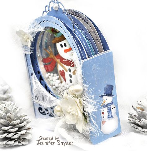 3d Cards Diy, Christmas Shaker Cards, Shaker Cards Tutorial, Diy Hanukkah, Snowman Snow Globe, 3d Christmas Cards, Snow Globe Crafts, Am I Crazy, Snowman Snow