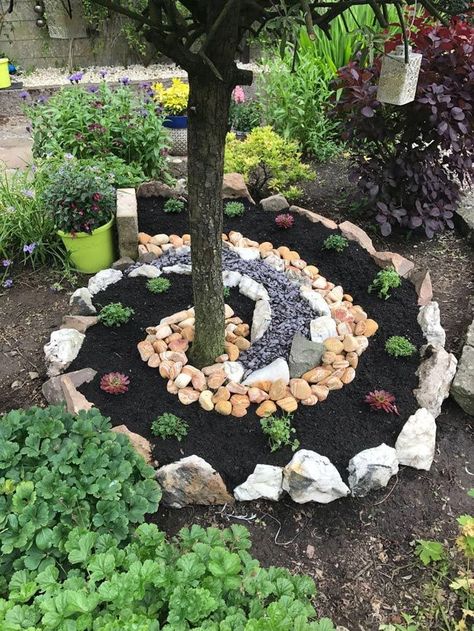 20 Ways Decorating Patio and Garden Floor with Patterns Lareina September 5, 2019 InOutdoor & Garden Plantarea Legumelor, Taman Diy, Garden Floor, Desain Lanskap, Gravel Garden, Rock Garden Landscaping, Have Inspiration, The Secret Garden, Garden Yard Ideas