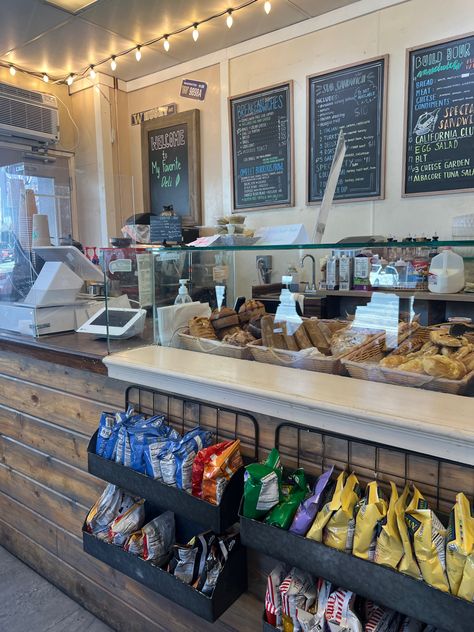 Grab And Go Cafe Design, Clothing Store With Coffee Shop, Small Sandwich Shop Interior, Sandwich Coffee Shop, Deli Decor Ideas, Deli Business Ideas, Deli Shop Ideas, Deli Restaurant Design, Small Town Coffee Shop Interior