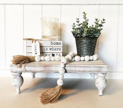 Table Risers, Lush Recipes, Farmhouse Stand, Vintage Hutch, Distressed Decor, Distressed Table, Wood Pedestal, Tiered Trays, Decorative Trays