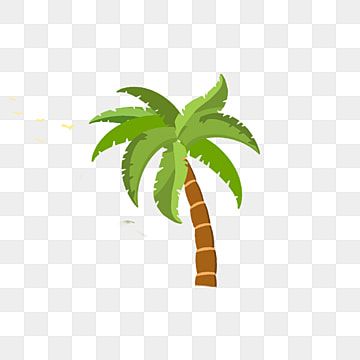 Coconut Tree Cartoon, Coconut Tree Clipart, Coconut Tree Png, Tree Clipart Png, Plant Png, Trees Png, Cartoon Download, Coconut Leaves, Coconut Palm Tree