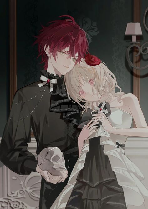 Yui And Ayato, Diabolik Lovers Ayato, Ayato Sakamaki, Romantic Things, Diabolik, Diabolik Lovers, Cute Couple Videos, Cute Drawings, Art Reference