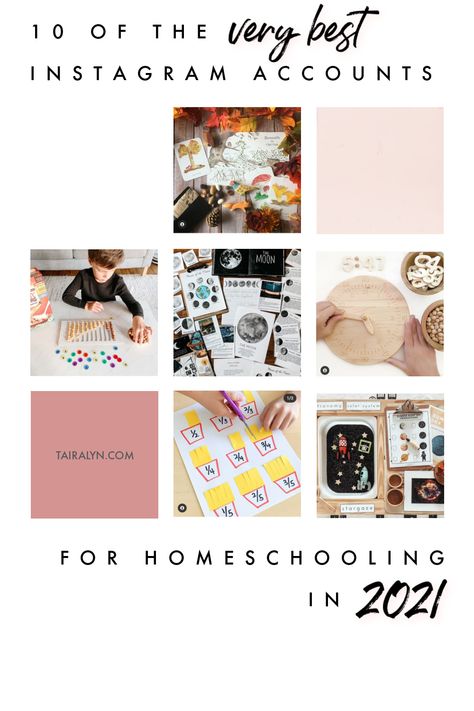 Homeschooling accounts on Instagram that will help you through homeschooling in 2021 via Tairalyn.com Homeschool Games, School House Rock, Instagram Layout, School House, Unschooling, Homeschool Mom, Instagram Accounts, You Must, Accounting