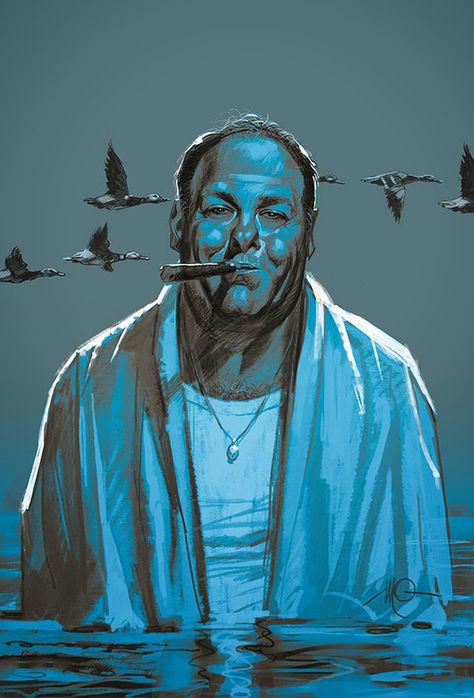 Tony-James Gandolfini. Sopranos Poster Art, Sopranos Artwork, Sopranos Poster, Tony Soprano, The Sopranos, Rap Beats, Movie Poster Art, Music Producer, Movie Art