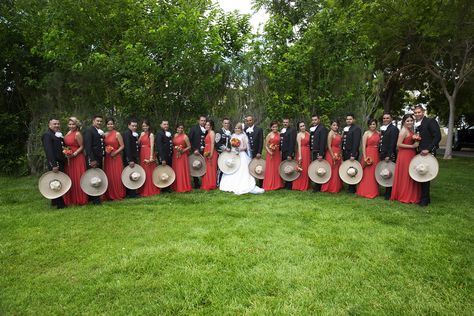 bridesmaids and groomsmen Charro Wedding Groomsmen, Charro Wedding Bridesmaids, Charro Wedding, Mexican Themed Weddings, Boda Mexicana, Themed Weddings, Wedding Groomsmen, Mexican Wedding, Bridesmaids And Groomsmen