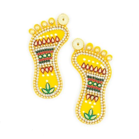 Shubh Laxmi Charan ( Pagla set ) | Size : 3 inch | 1 Pair DM us for more details or whatsapp us on 9867422790 Laxmi Charan, Quick Saves