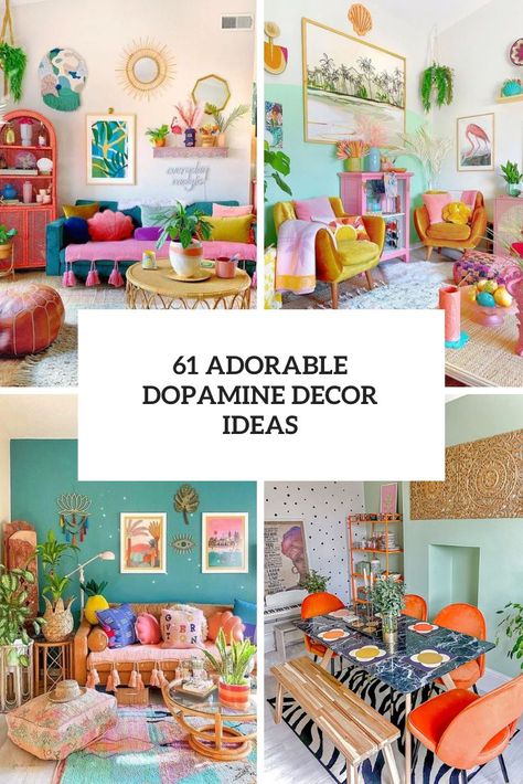 Adorable Dopamine Decor Ideas Colorful Eclectic Bedroom, Colourful Living Room Decor, Family Room Makeover, Colorful Apartment, Retro Interior Design, Bright Decor, Dopamine Decor, Colourful Living Room, Floating Shelves Diy