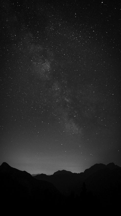 Black Phone Backgrounds Aesthetic, Iphone X Black, Aesthetic Wallpaper Dark, Iphone Wallpaper Violet, Monochrome Aesthetic, Stars Background, Night Wallpaper, Scenic Wallpaper, Night Sky Wallpaper