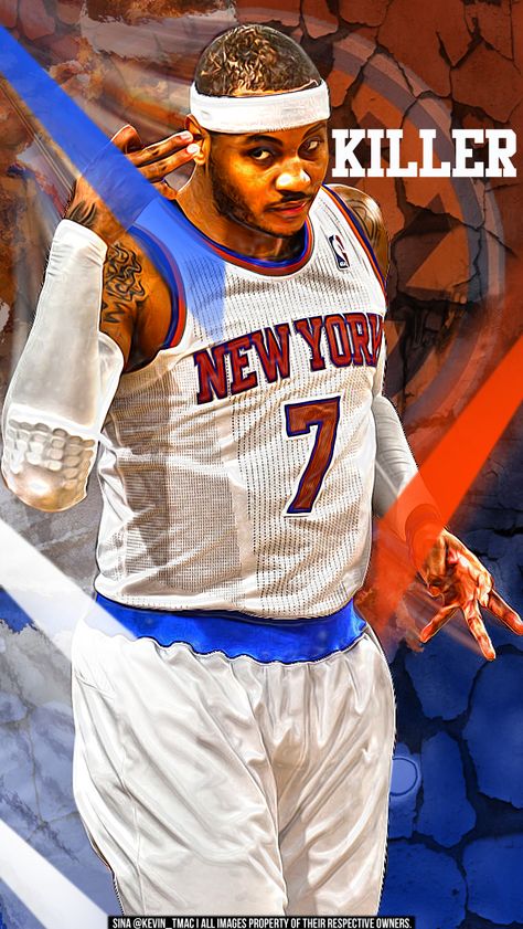 Carmelo Anthony AKA: 'Melo Carmelo Anthony Wallpapers, Melo Anthony, Queen Of Hearts Card, American History X, Knicks Basketball, Best Nba Players, Carmelo Anthony, Basketball Wallpaper, Basketball Art