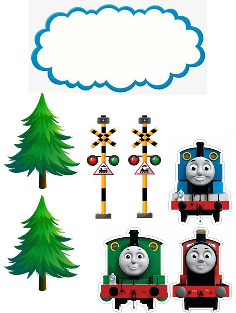 Thomas Train Birthday, Thomas Train, Train Birthday, Thomas The Train, Thomas The Tank, Thomas The Tank Engine, Thomas And Friends, Cake Toppers, Cricut