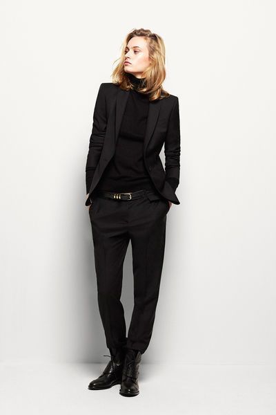 b865367fc4c0845c0682bd466e6ebf4cdesc43336331ri Chique Outfit, Womens Outfit, Chique Outfits, Outfit Chic, Nail Fashion, Mode Casual, Androgynous Fashion, Looks Black, Black Suit