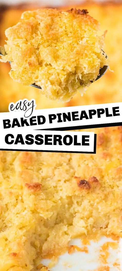 Pineapple Bread Casserole Pineapple Casserole Southern Living, Scallop Pineapple Recipe, Pineapple Stuffing Casserole, Pineapple Bread Pudding 12 Tomatoes, Hawaiian Casserole Recipes, Pineapple Hot Dish, Golden Pineapple Sweet Bake, Pineapple Casserole With Bread, Scalloped Pineapple Recipes