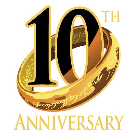 The Lord of the Rings Online: 10th Anniversary Celebrations 10th Year Wedding Anniversary Ideas, 10 Anniversary Logo, 10 Year Anniversary Quotes, Lord Of The Rings Birthday, 10th Anniversary Idea, Lord Of The Rings Online, Happy Anniversary Messages, Anniversary Wishes For Wife, Logo Ig