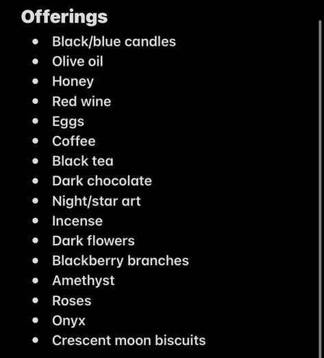 Nyx Offerings, Enchantress Aesthetic, Nyx Goddess, Shifting Tips, Egg Coffee, Ritual Oil, Love Spell That Work, Witching Hour, Dark Flowers